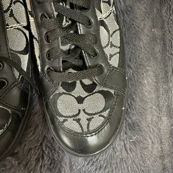 Coach Ellis High Top Sneakers Black and Gray US Women’s Size 8.5 Y2K - Picture 5 of 12
